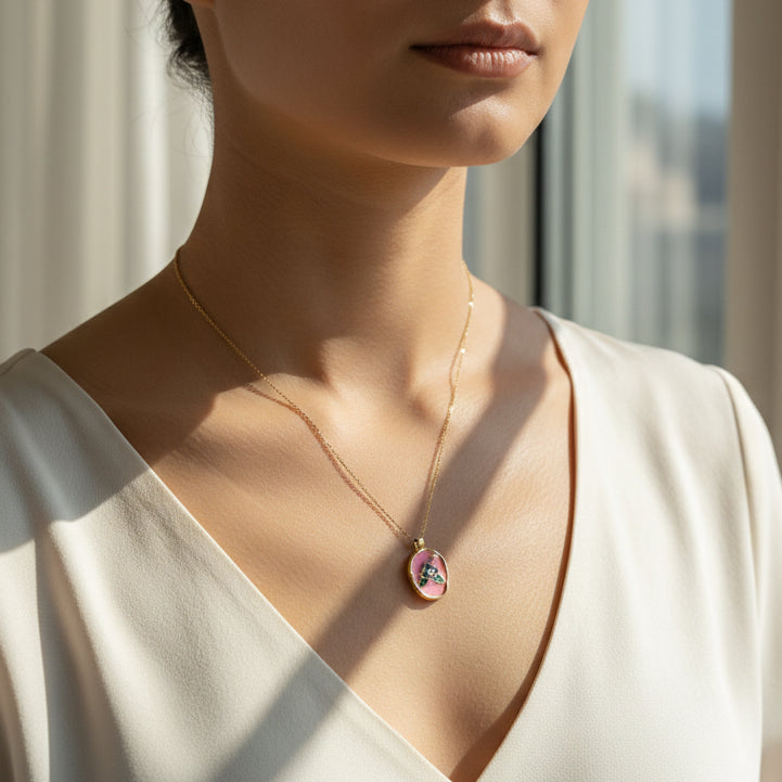 Whisper Blossom Rose Necklace